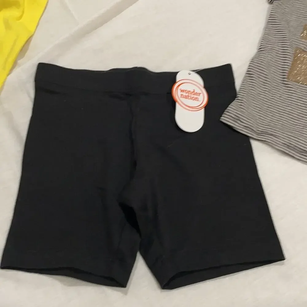 Gymboree and truly me t 4 over black shirt nwot